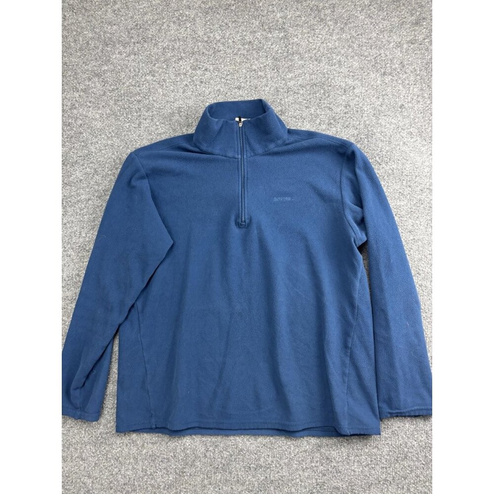Patagonia Synchilla Fleece Sweater Womens Large‎ Blue 1/4 Zip Mock Neck Pullover